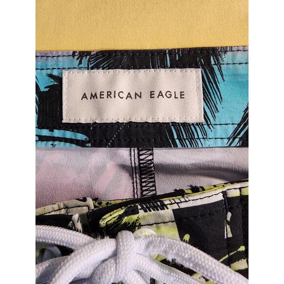 American Eagle Men's Tropical Swimming Board Shorts Swim Trunks S - Picture 3 of 5